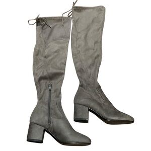 Ivanka Trump Over the Knee Gray Boots